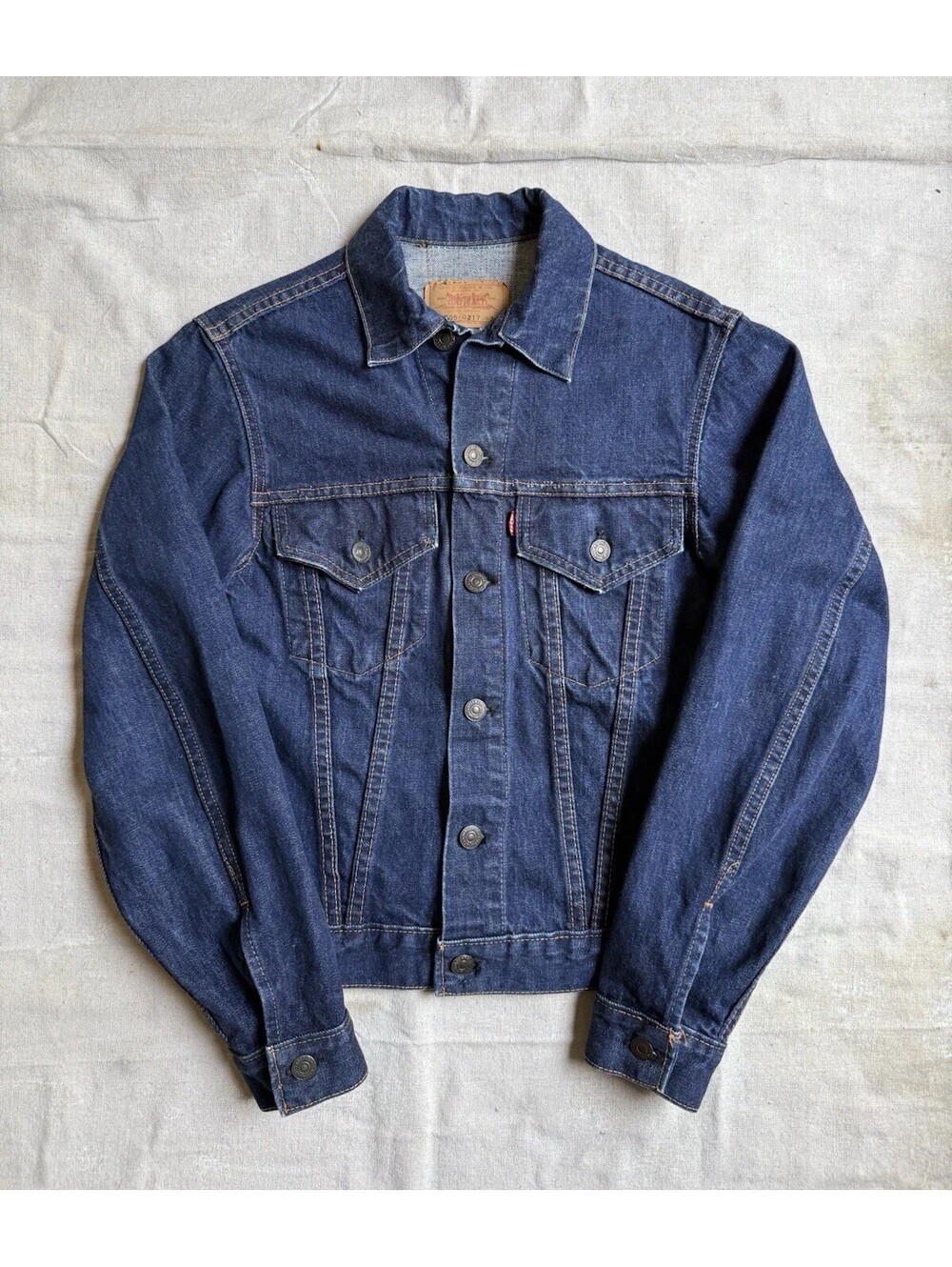 Levi's Big E Type 3 Trucker Denim Jacket Vintage 60s/70s Dark Wash Size 34 Small